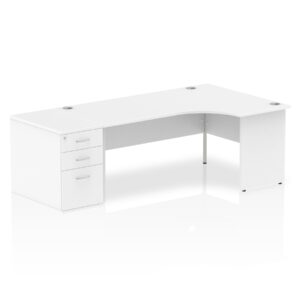 Impulse Panel End Crescent Desk Workstation - Image 48