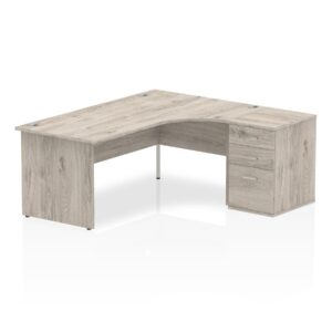 Impulse Panel End Crescent Desk Workstation - Image 39
