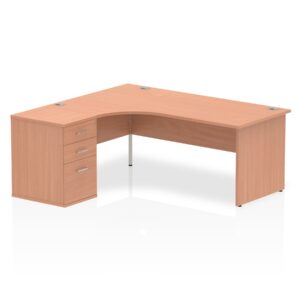 Impulse Panel End Crescent Desk Workstation - Image 25