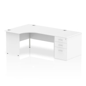 Impulse Panel End Crescent Desk Workstation - Image 12