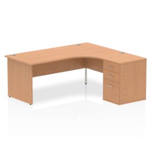 Impulse Panel End Crescent Desk Workstation - Image 43