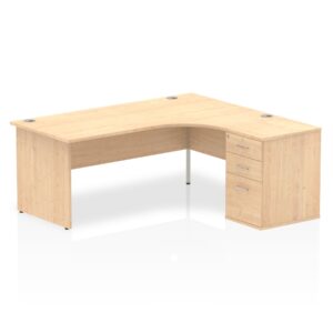 Impulse Panel End Crescent Desk Workstation - Image 41