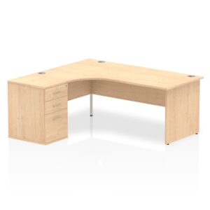 Impulse Panel End Crescent Desk Workstation - Image 29