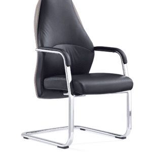 Mien High Back Leather Cantilever Visitor Office Chair - Image 4