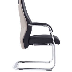 Mien High Back Leather Cantilever Visitor Office Chair - Image 8