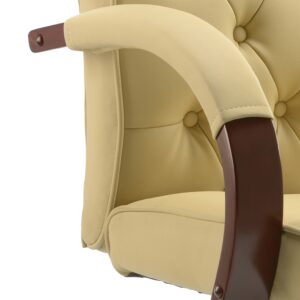 Chesterfield High Back Leather Executive Office Chair with Arms - Image 38