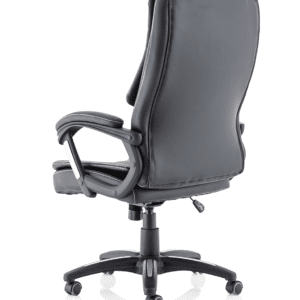 Dakota High Back Black Leather Executive Office Chair with Arms - Image 5
