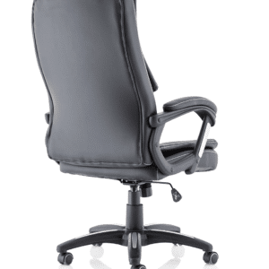 Dakota High Back Black Leather Executive Office Chair with Arms - Image 7