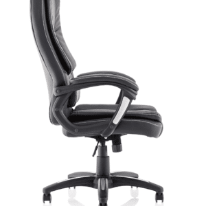 Dakota High Back Black Leather Executive Office Chair with Arms - Image 8