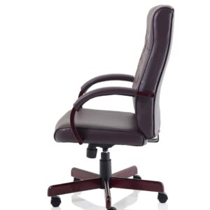Chesterfield High Back Leather Executive Office Chair with Arms - Image 12