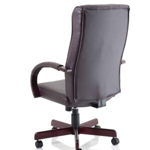 Chesterfield High Back Leather Executive Office Chair with Arms - Image 15