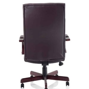 Chesterfield High Back Leather Executive Office Chair with Arms - Image 14