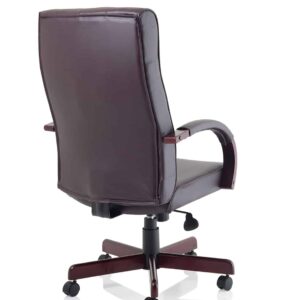 Chesterfield High Back Leather Executive Office Chair with Arms - Image 16