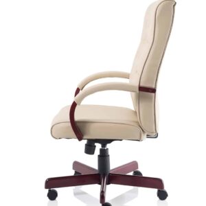 Chesterfield High Back Leather Executive Office Chair with Arms - Image 33