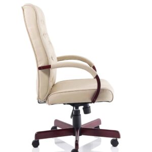 Chesterfield High Back Leather Executive Office Chair with Arms - Image 37