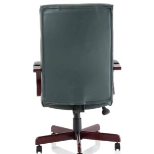 Chesterfield High Back Leather Executive Office Chair with Arms - Image 6