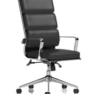 Savoy High Back Executive Black Leather Office Chair with Arms - Image 2
