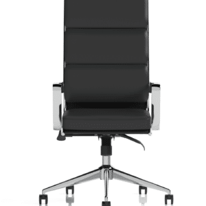 Savoy High Back Executive Black Leather Office Chair with Arms - Image 3