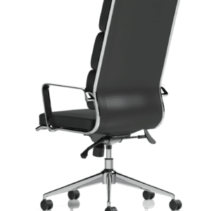 Savoy High Back Executive Black Leather Office Chair with Arms - Image 6