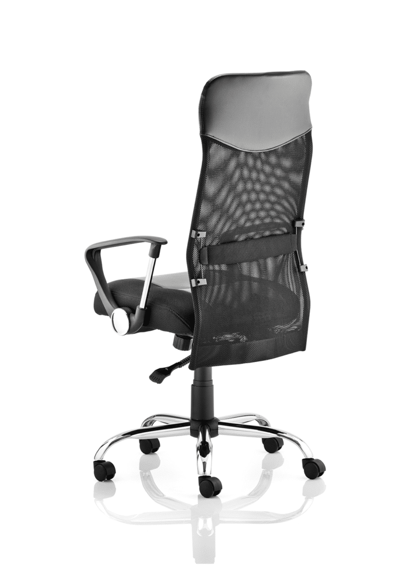 Vegas High Back Black Executive Office Chair with Arms - Image 5