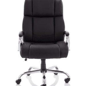 Texas High Back Heavy Duty Executive Black Leather Office Chair with Arms - Image 2