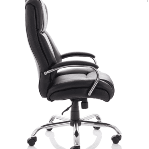 Texas High Back Heavy Duty Executive Black Leather Office Chair with Arms - Image 4