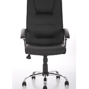 Thrift High Back Executive Black Leather Office Chair with Arms - Image 2