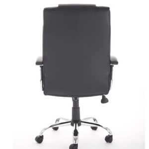 Thrift High Back Executive Black Leather Office Chair with Arms - Image 3