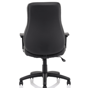 Winsor Medium Back Executive Black Leather Office Chair with Arms - Image 8