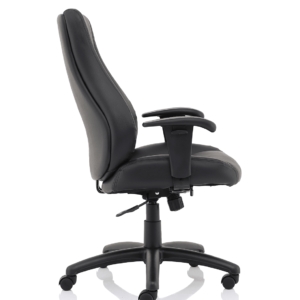 Winsor Medium Back Executive Black Leather Office Chair with Arms - Image 10