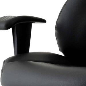 Winsor Medium Back Executive Black Leather Office Chair with Arms - Image 34