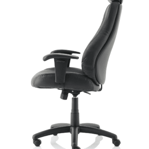 Winsor Medium Back Executive Black Leather Office Chair with Arms - Image 4