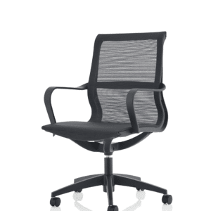 Lula Medium Mesh Back Executive Office Chair with Arms - Image 3