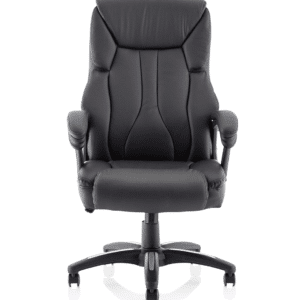 Stratford High Back Executive Black Leather Office Chair with Arms - Image 2