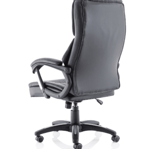 Stratford High Back Executive Black Leather Office Chair with Arms - Image 5