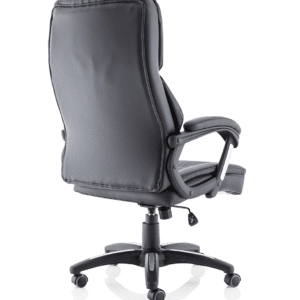 Stratford High Back Executive Black Leather Office Chair with Arms - Image 7