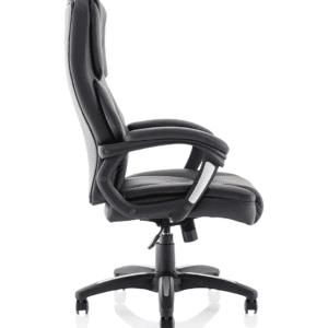 Stratford High Back Executive Black Leather Office Chair with Arms - Image 8