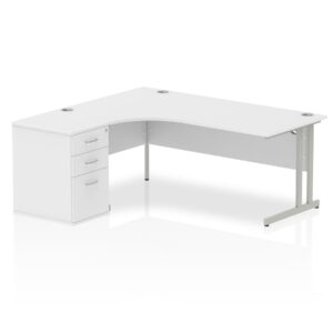 Impulse 1800mm Cantilever Left Crescent Desk Workstation - Image 16