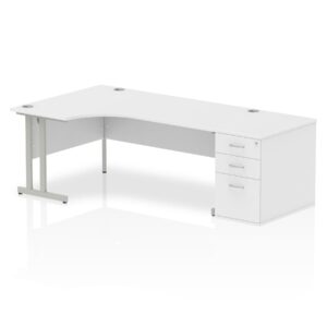 Impulse 1800mm Cantilever Left Crescent Desk Workstation - Image 18