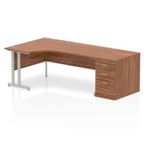 Impulse 1800mm Cantilever Left Crescent Desk Workstation - Image 15