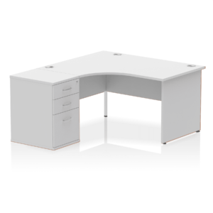 Impulse Panel End Crescent Desk Workstation - Image 52