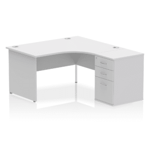 Impulse Panel End Crescent Desk Workstation - Image 59
