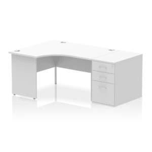 Impulse Panel End Crescent Desk Workstation - Image 67