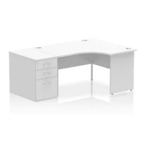 Impulse Panel End Crescent Desk Workstation - Image 74