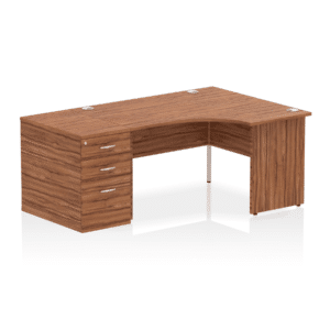 Impulse Panel End Crescent Desk Workstation - Image 75