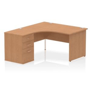 Impulse Panel End Crescent Desk Workstation - Image 55