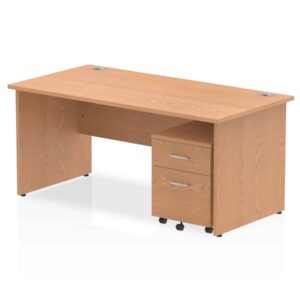 Impulse Panel End Straight Desk With Mobile Pedestal - Image 31