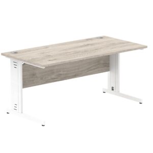 Impulse 1600mm Straight Desk Cable Managed Leg - Image 56
