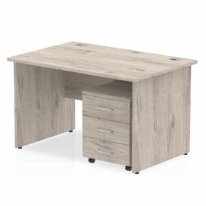 Impulse Panel End Straight Desk With Mobile Pedestal - Image 4