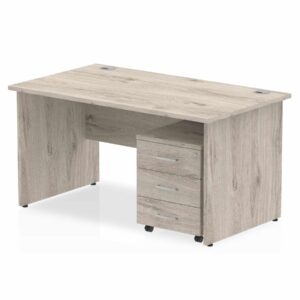 Impulse Panel End Straight Desk With Mobile Pedestal - Image 16